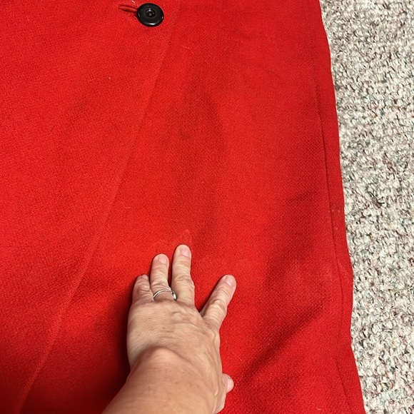 Vintage mink trimmed 100% wool coat - fur collar, cuffs and skirt hem - Picture 8 of 14